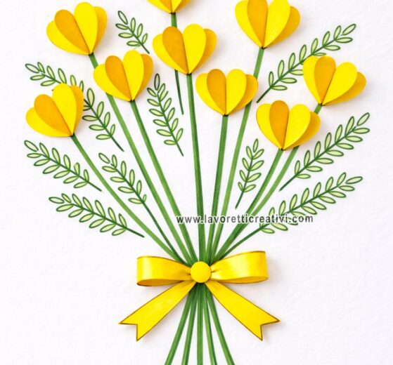 mimosa carta pennarelli festa della donna