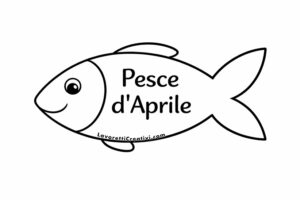 pesce aprile disegno
