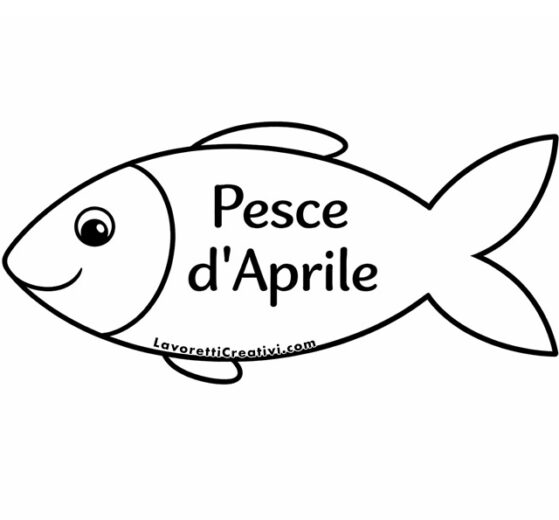 pesce aprile disegno