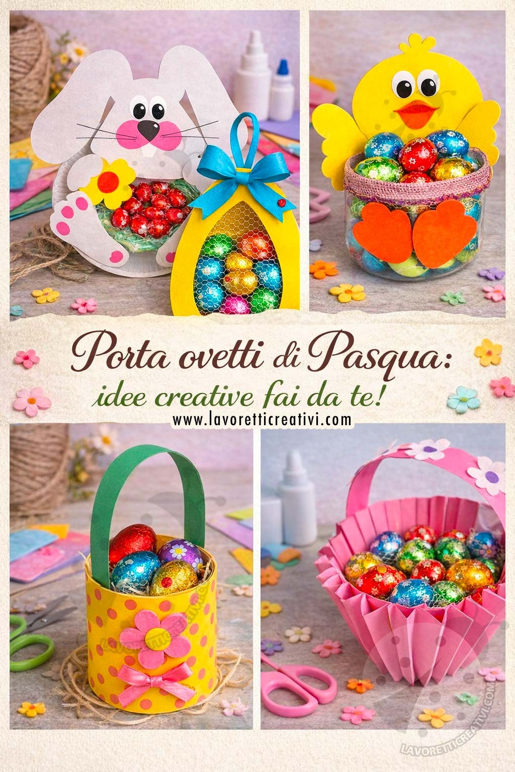 Porta ovetti di Pasqua: idee originali fai da te 8 porta ovetti pasquali