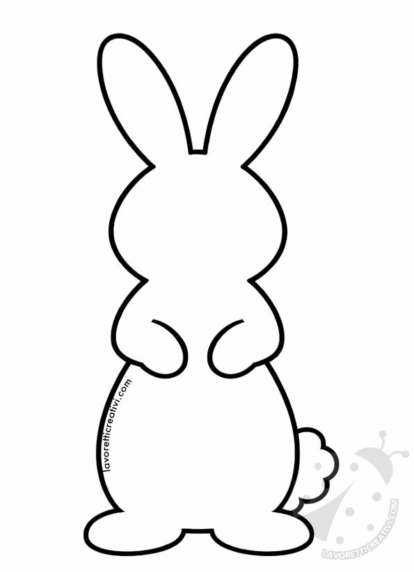 sagoma coniglio in piedi