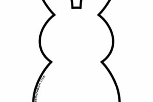 sagoma coniglio semplice