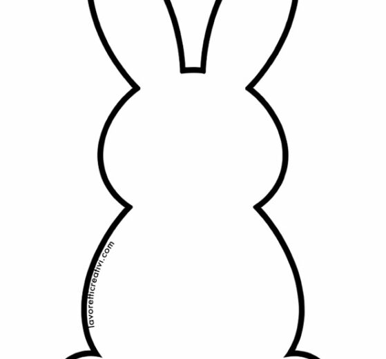 sagoma coniglio semplice