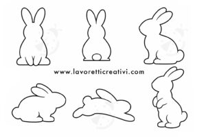 sagome coniglietti pasquali