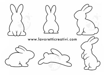 sagome coniglietti pasquali