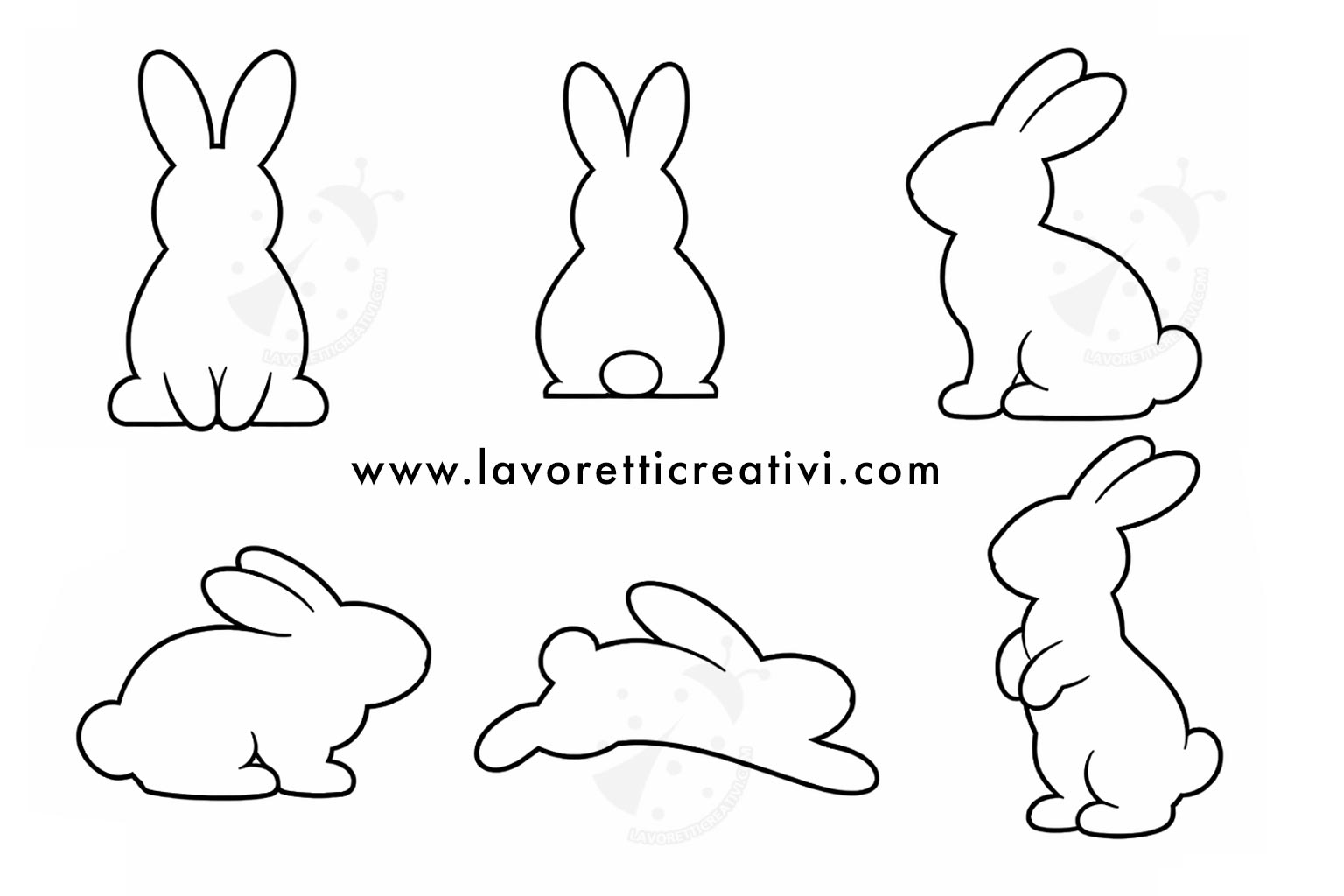 sagome coniglietti pasquali