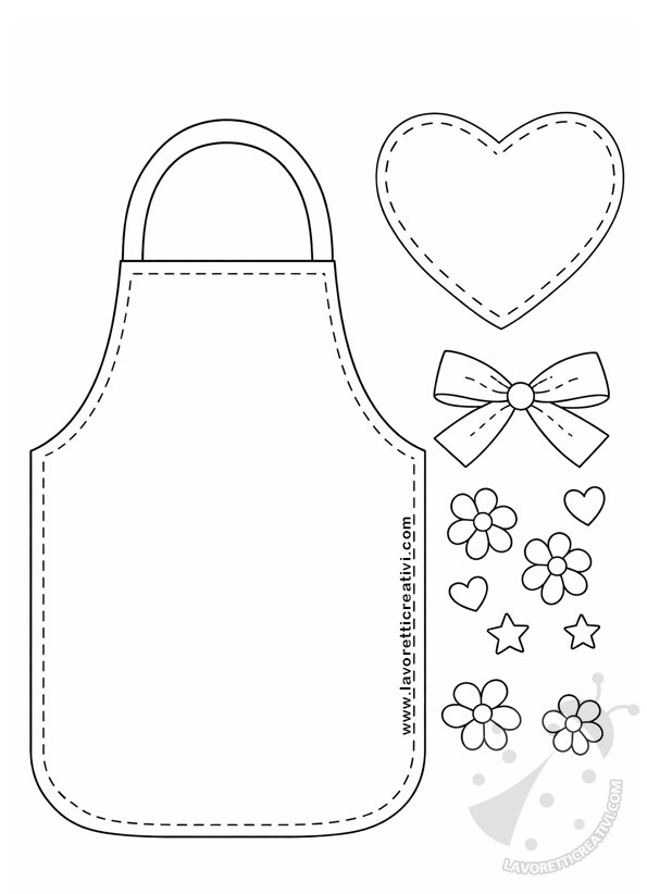 Grembiule Festa della mamma 9 sagome grembiule lavoretto