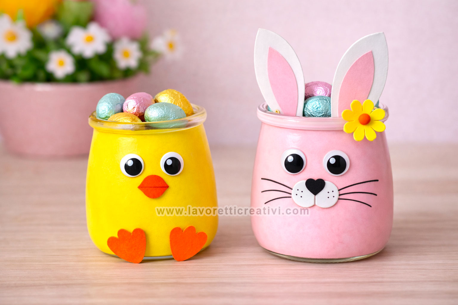 Vasetti di Pasqua fai da te