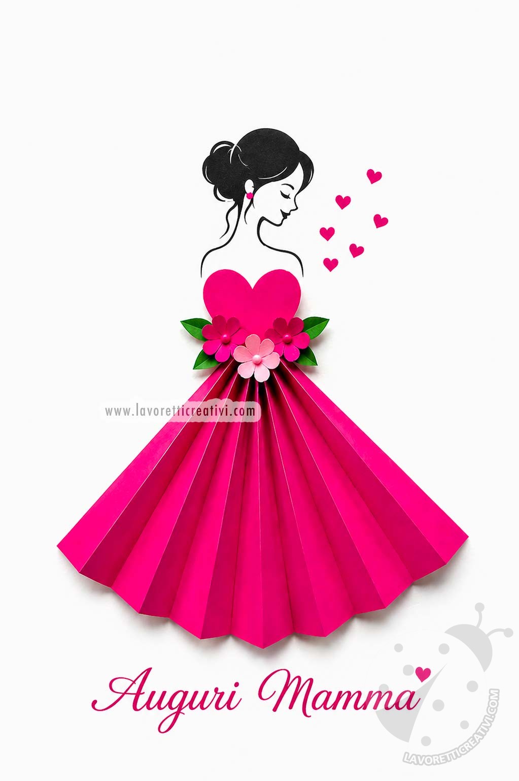 biglietto compleanno mamma fai da te 3D