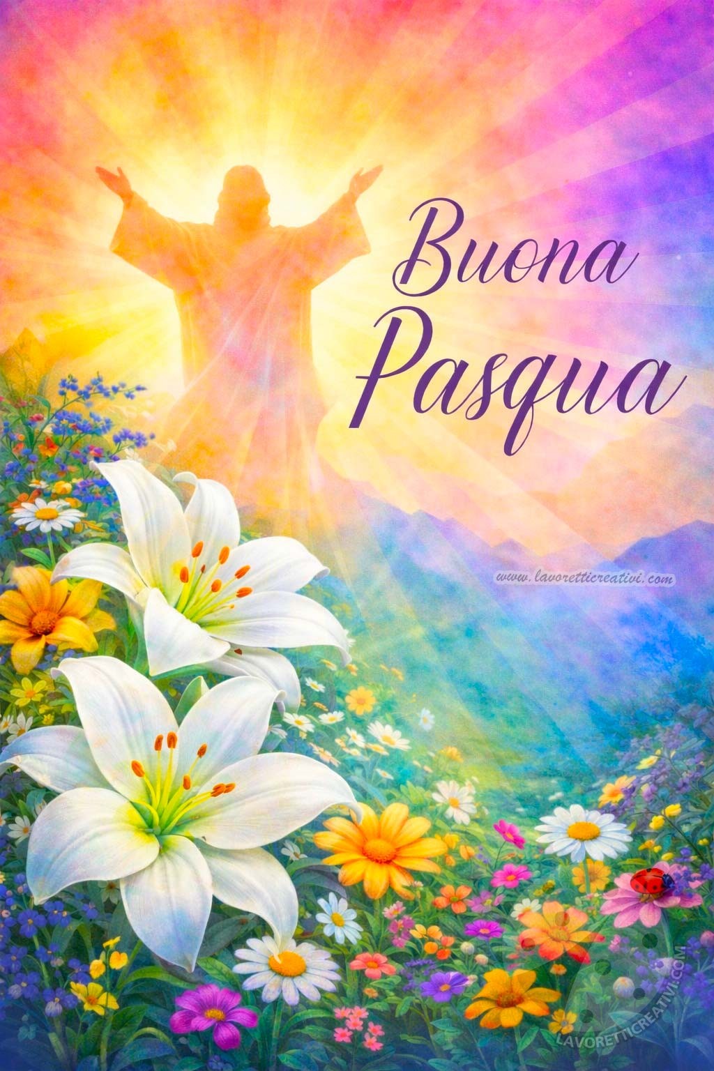 Immagini Buona Pasqua 9 buona pasqua gesu fiori e luce