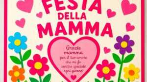 cartellone per la festa della mamma