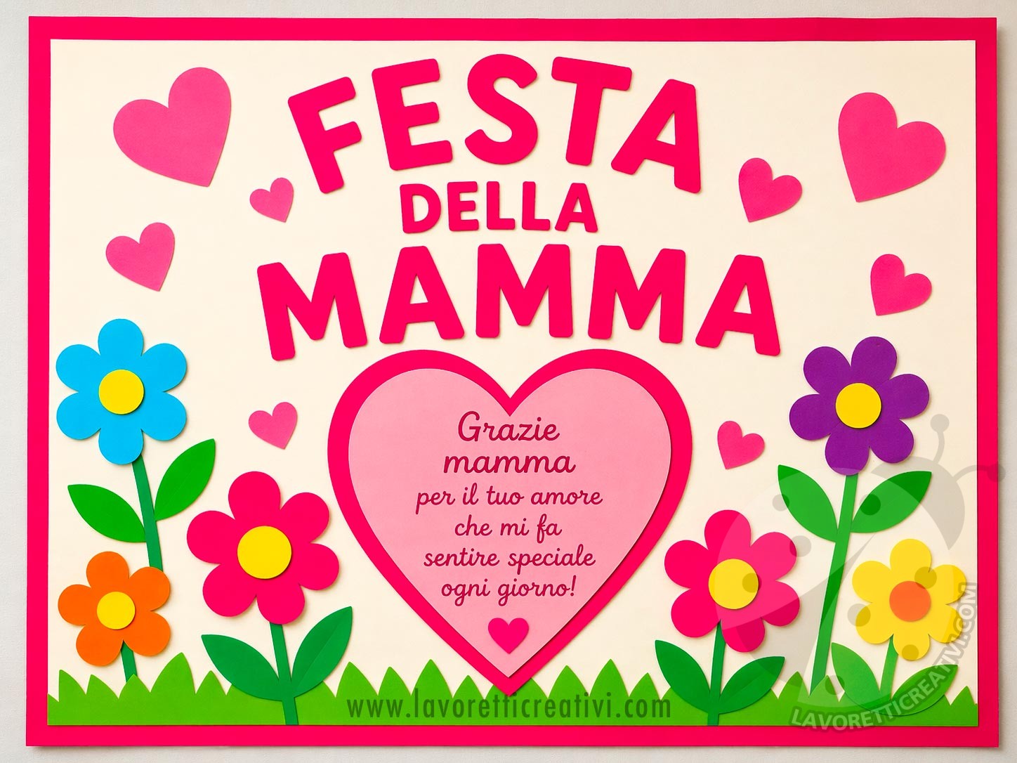 cartellone per la festa della mamma