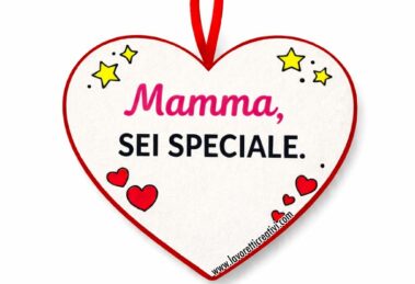 cuore da appendere per la mamma
