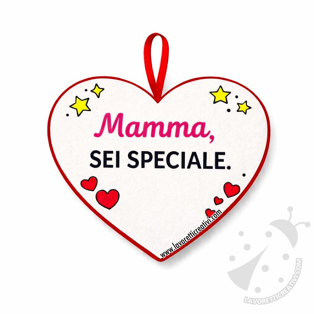 cuore da appendere per la mamma