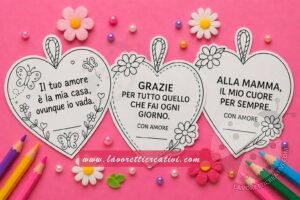 cuori fai da te per la mamma da stampare