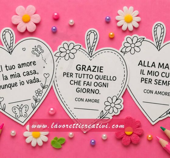 cuori fai da te per la mamma da stampare