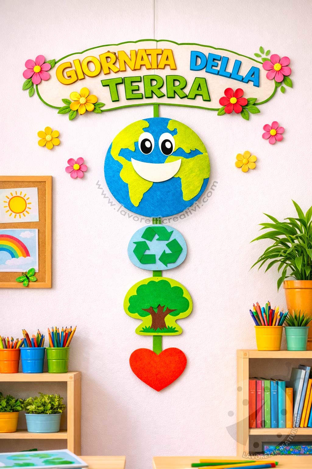 decorazione da appendere sulla giornata della terra