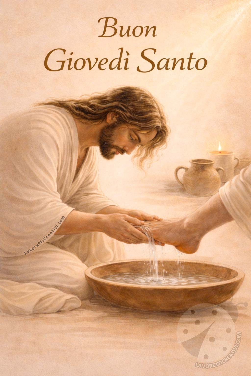 gesu lavanda dei piedi