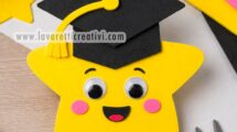 lavoretto di fine anno stella con cappello laurea