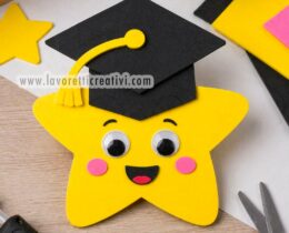 lavoretto di fine anno stella con cappello laurea
