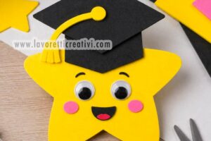 lavoretto di fine anno stella con cappello laurea