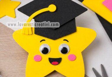 lavoretto di fine anno stella con cappello laurea