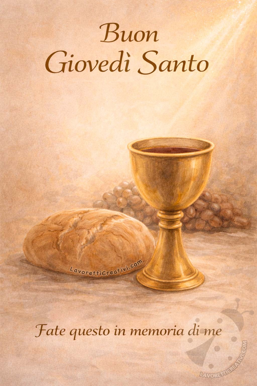 pane vino eucaristia giovedi santo 1