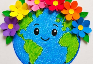 pianeta con corona di fiori