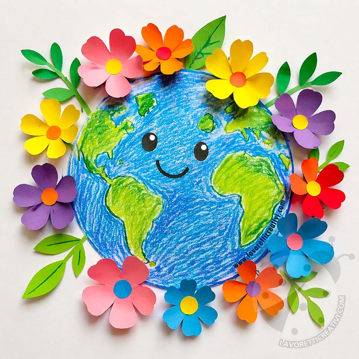 pianeta terra sorridente