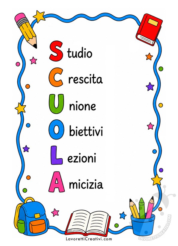 Acrostico di Scuola 7 acrostico scuola