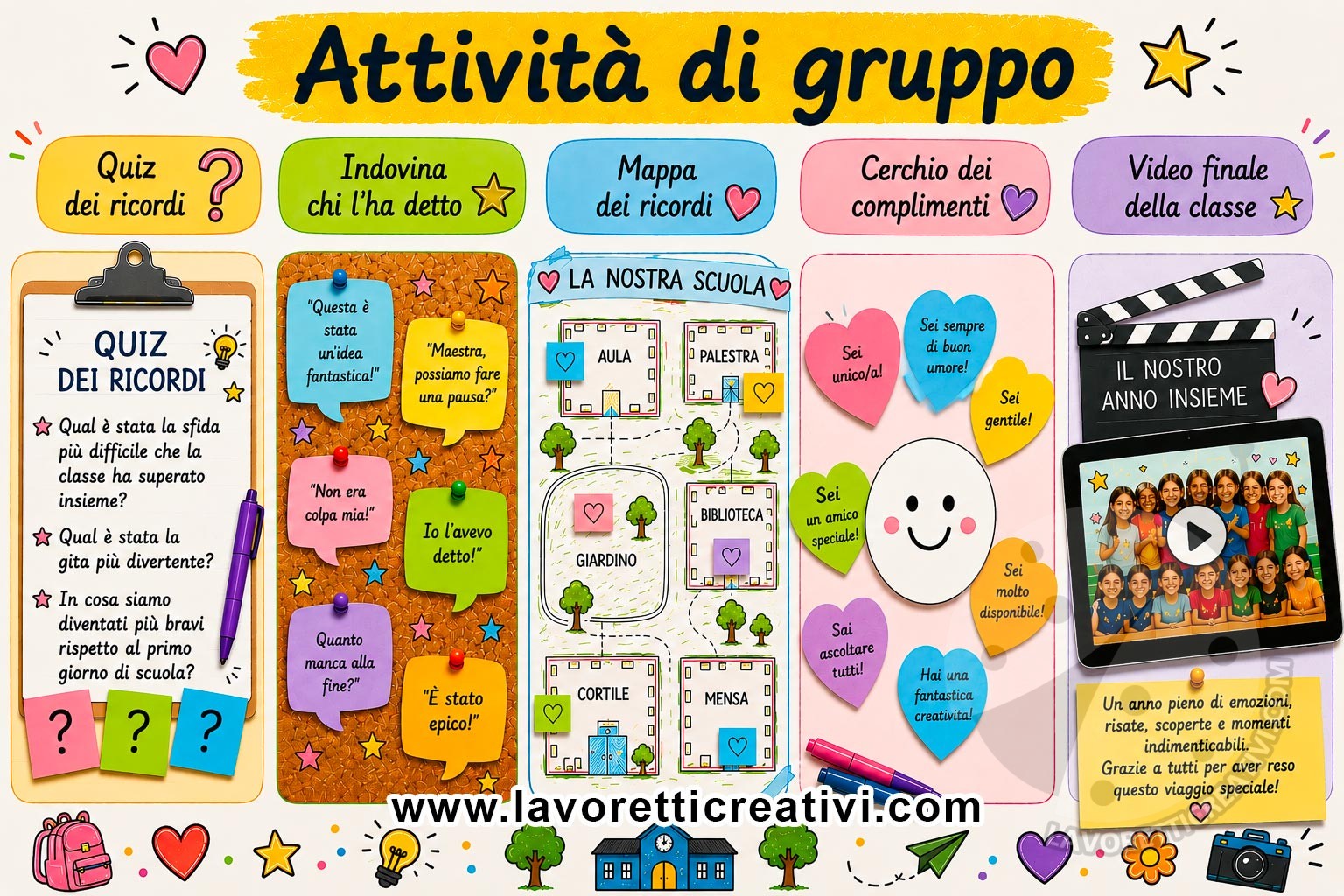 Attività ultimi giorni di scuola 8 attivita di gruppo fine anno scuola