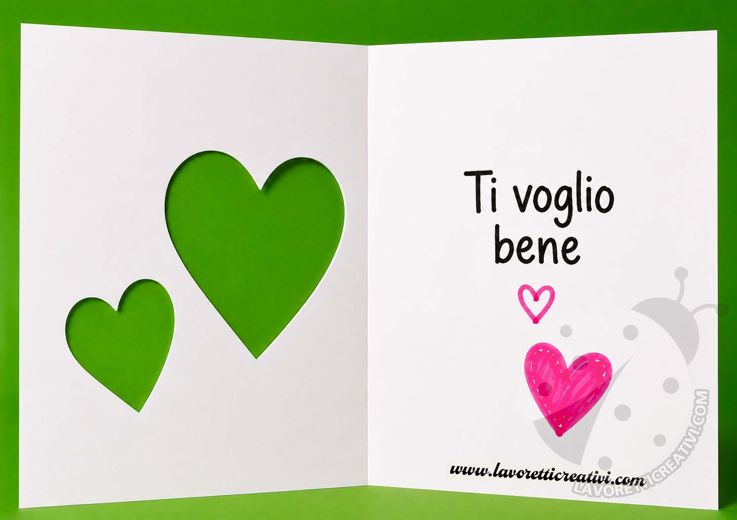 biglietto bellissimo per la mamma aperto