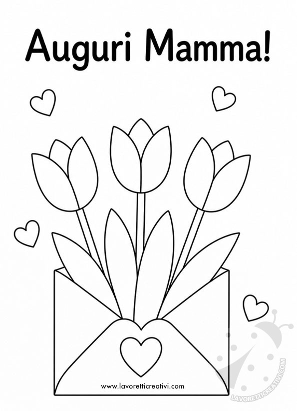 busta lettere con tulipani per la mamma 1