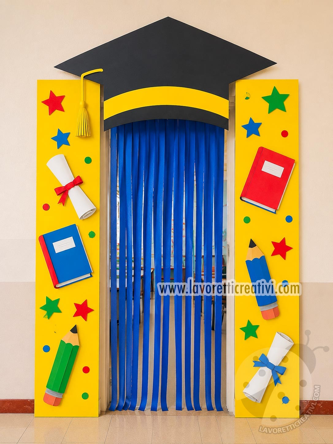 decorazione porta festa dei diplomi 1