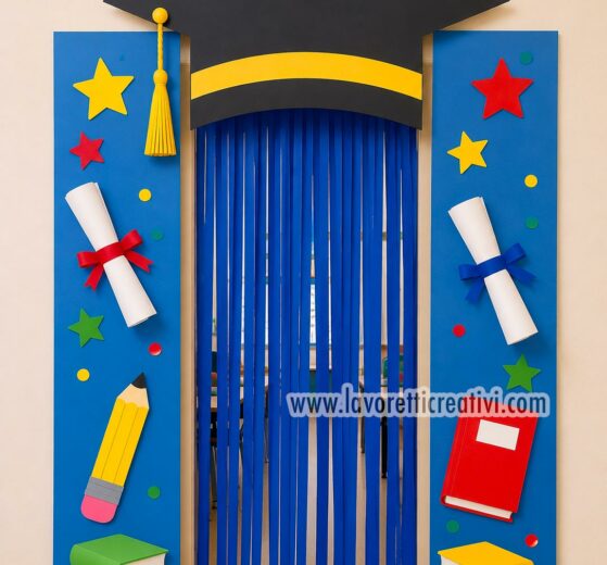 decorazione porta fine anno scolastico