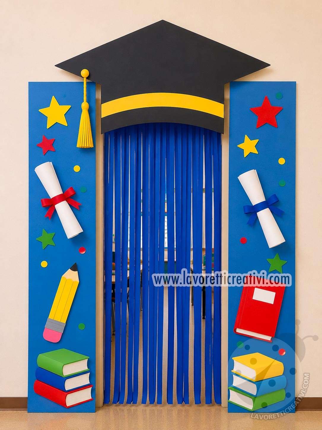 decorazione porta fine anno scolastico