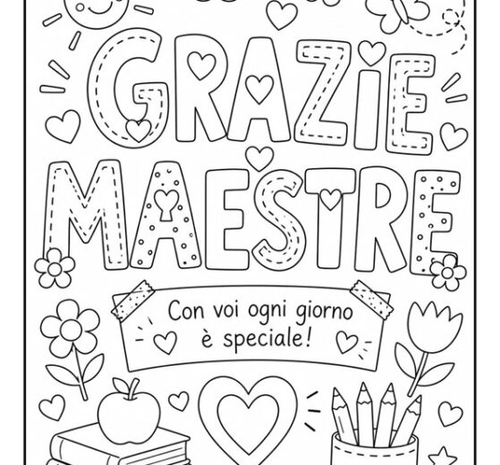 grazie maestre disegno