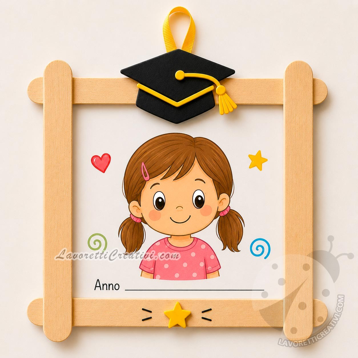 idea regalo per bambina fine anno facile