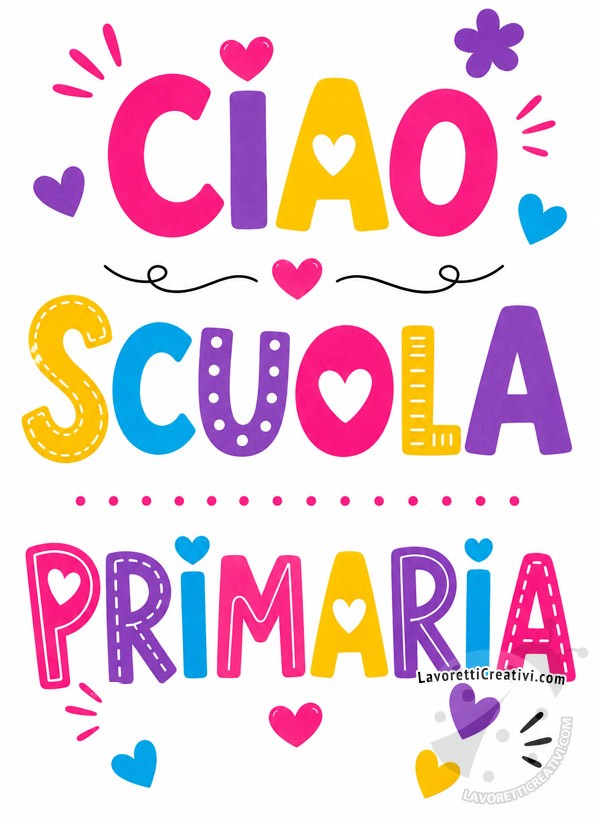 immagine ciao scuola primaria