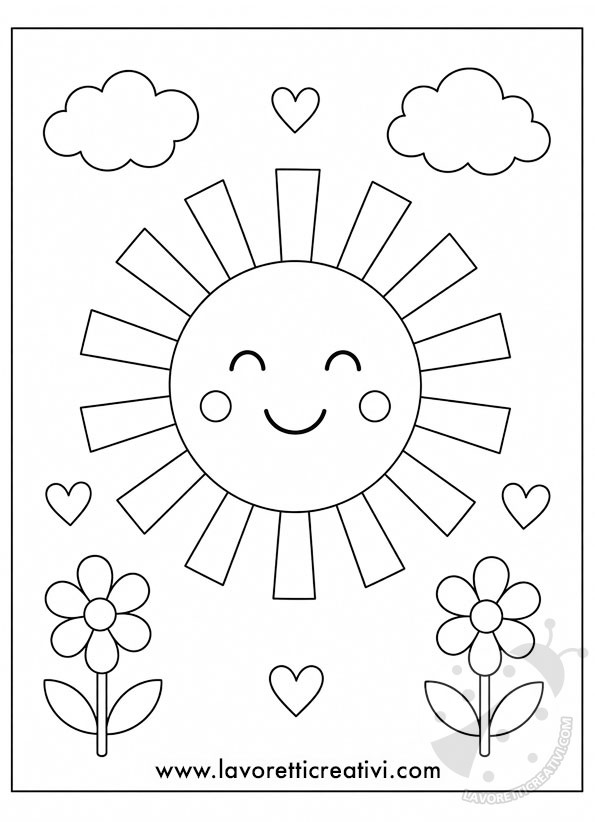 sole con fiori