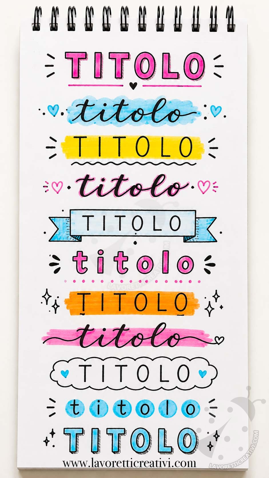 titoli carini per cartelloni