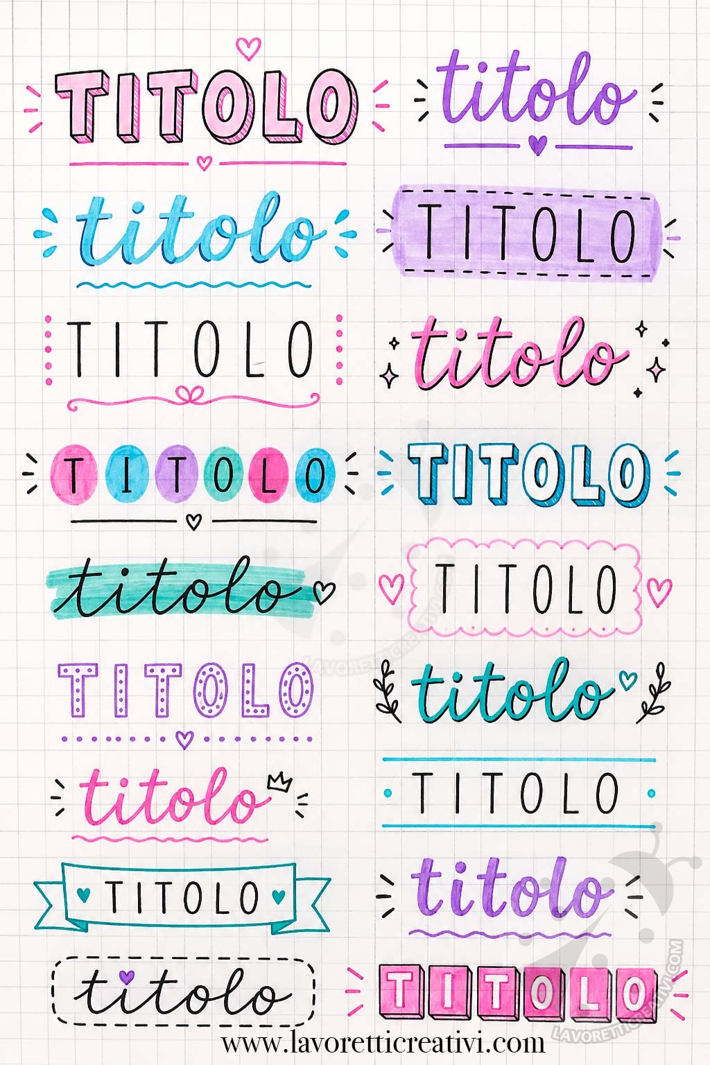 titoli creativi per quaderni