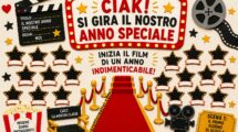 cartellone di accoglienza a tema cinema