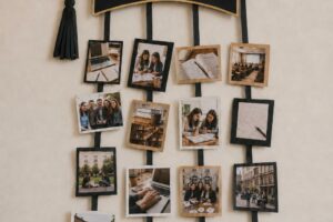 decorazione festa laurea con foto ricordo 1