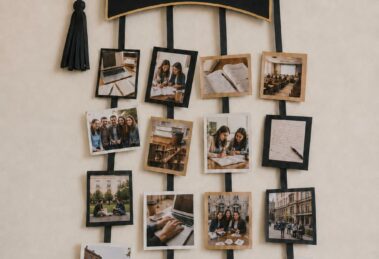 decorazione festa laurea con foto ricordo 1