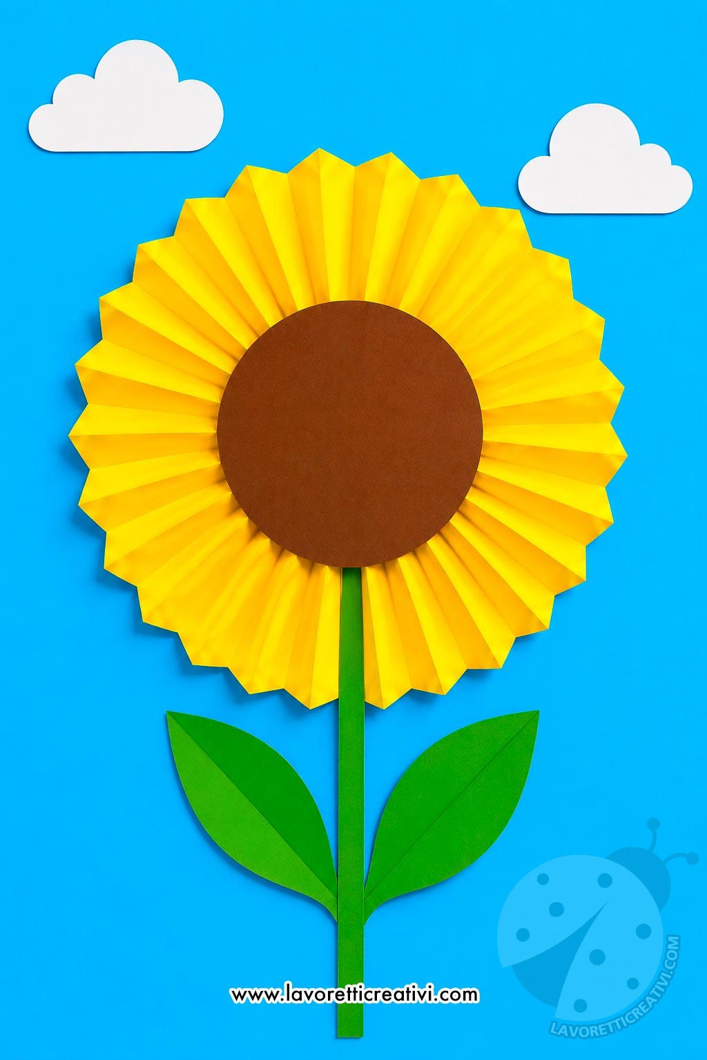 girasole di cartoncino
