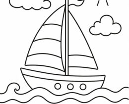 mare con barca a vela