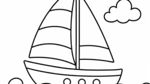 mare con barca a vela