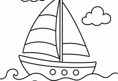 mare con barca a vela