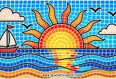 paesaggio marino a mosaico